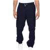 Beach Pants for Men Cargo Pants Men 2023 Cotton Elastic Waist Multi Pockets Outdoor Sweatpants Solid Beam Feed Loose Tooling Trousers Men Cargo Pants with Pockets 48 Dark Blue 4X view 1