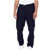Beach Pants for Men Cargo Pants Men 2023 Cotton Elastic Waist Multi Pockets Outdoor Sweatpants Solid Beam Feed Loose Tooling Trousers Men Cargo Pants with Pockets 48 Dark Blue 4X view 2