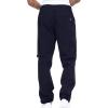 Beach Pants for Men Cargo Pants Men 2023 Cotton Elastic Waist Multi Pockets Outdoor Sweatpants Solid Beam Feed Loose Tooling Trousers Men Cargo Pants with Pockets 48 Dark Blue 4X view 4