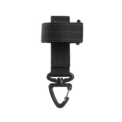 HUFFA Multi-Purpose Nylon Gloves Hook Work Gloves Safety Clip Outdoor Tactical Climbing Rope Camping Hanging Buck Outdoor Camping (Color : Black)
