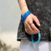 Muka Custom Silicone Wristbands 100 PCS, Debossed Ink Injected Rubber Bracelets for Fundraisers Motivation Support-Yellow-Adult (Large): 8-3/4 x 1/2 inch view 2