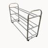 JLXJYS Floor-Standing Basketball RackOutdoor Garages School Nursery School Double Row Holder with Wheel, Large Capacity Ball Storage Cart Sturdy (Size : 120x38x110cm) view 3
