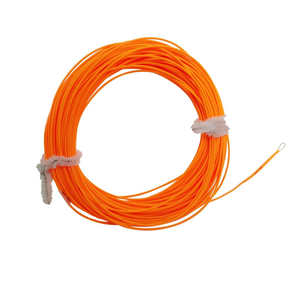 Riverruns Fly Fishing Floating Line with Welded Loop Weight Forward Fly Lines 85FT WF4 5 6 7F (Single Orange, WF6F)