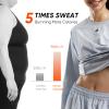 HOTSUIT Sauna Suit for Women Sweat Suits Sauna Jacket Pants Gym Workout Lightweight Anti Torn Full Body, White, 4XL view 2