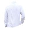 Ymosrh Button Down Shirts for Men, Mens Shirts Big and Tall Shirts Casual Work Designer Spring Summer Men's Casual Cotton Linen Solid Color Long Sleeve Shirts Loose Up Shirts Casual (3XL, White) view 4