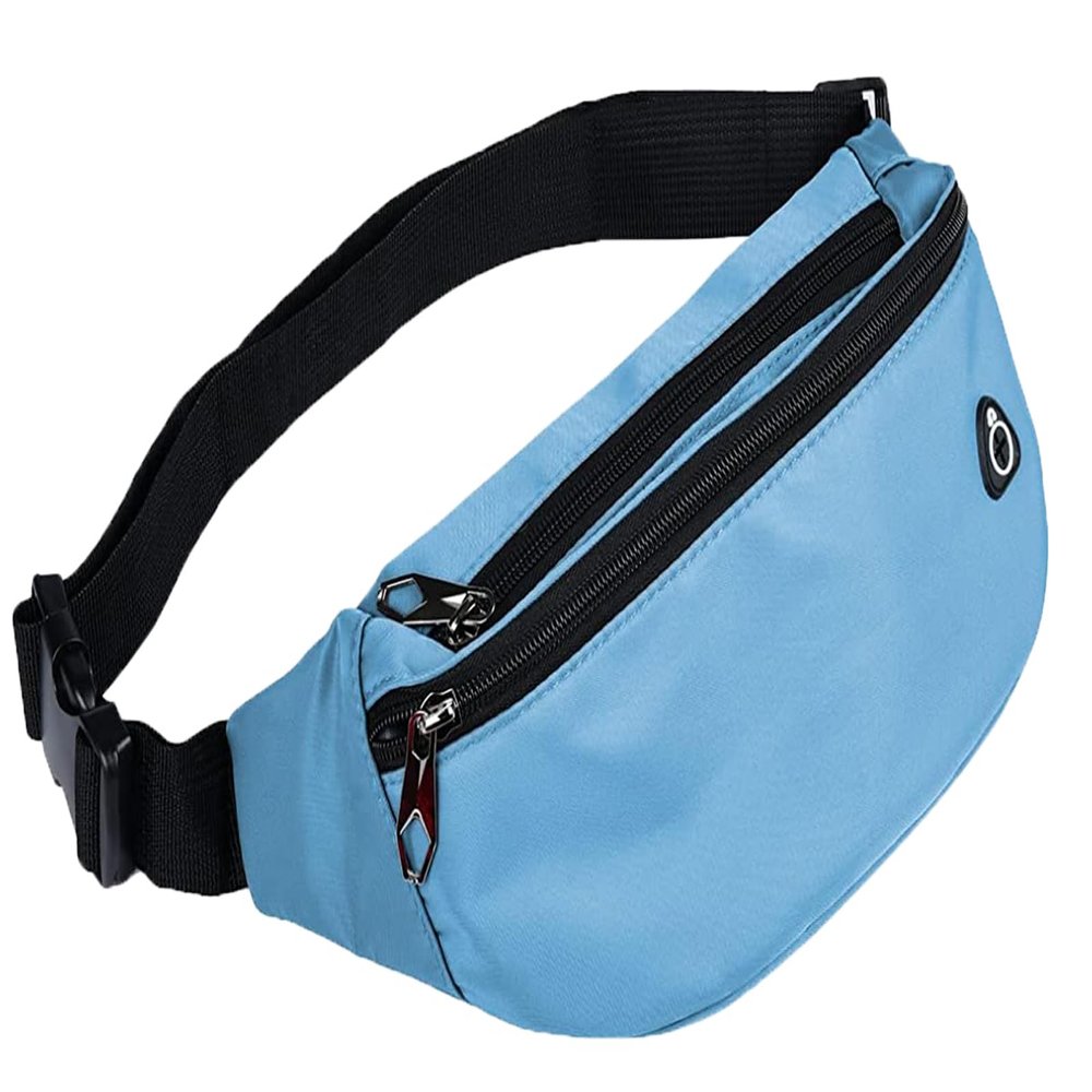 Fanny Pack for Men and Women, Waterproof Sports Waist Pack Bag for Travel Hiking Running Hands-free Wallets, Easy Carry Any Phone