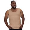 QORE LOGIQ Gynecomastia Compression Shirts for Men - Sleeveless Slimming Undershirts Tummy Control and Body Shaper Tank Top Beige M view 1