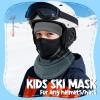 Kids Balaclava Ski Mask (with Breathable Holes) Windproof Winter Fleece Neck Face Warmer Boys Girls Dark Gray view 4