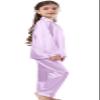 Schbbbta Pajamas for Women, Satin Silk 2 Pec Soft Comfy Sleepwear Long Sleeve Matching Silky Soft Pjs Set Outfits, Lavender, Large view 3
