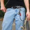 Ahiller Wallet Chain for Men, Lockable Carabiner with Tungsten Steel Taper, Heavy Duty Chain for Key Pocket Belt (QK-Black-1P) view 2