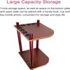 REMYS 7-Hole Pool Cue Rack, Wood Floor-Standing Cue Holder with Pool Ball Groove, for Pool Sticks/Pool Balls/Pool Table Accessories view 4