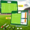 Torlam Magnetic Soccer Coaching Board Dry Erase Soccer Tactics Clipboard for Coach, Whiteboard Clipboard Football Soccer Training Gear Kit Coach Equipment Accessories 24 Magnets, Double-Sided view 2