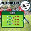 Torlam Magnetic Soccer Coaching Board Dry Erase Soccer Tactics Clipboard for Coach, Whiteboard Clipboard Football Soccer Training Gear Kit Coach Equipment Accessories 24 Magnets, Double-Sided view 4