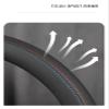 FUERU Car Steering Wheel Cover Set Car Steering Wheel Cover Breathable Leather Ultra-Thin Comfortable Car Interior Accessories (Color : 4#) view 4
