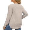 Beimuc Long Sleeve Shirts for Women Tunic Tops 2025 Fall Lightweight Crewneck Sweaters Loose Fit High Low Curved Hem Apricot view 4