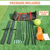 12FT Portable Volleyball Training Net for Hitting or Serving Drills, Outdoor & Indoor Freestanding Volleyball Practice Net with Height Adjustable, Glow in Dark Ball, Carry Bag view 4