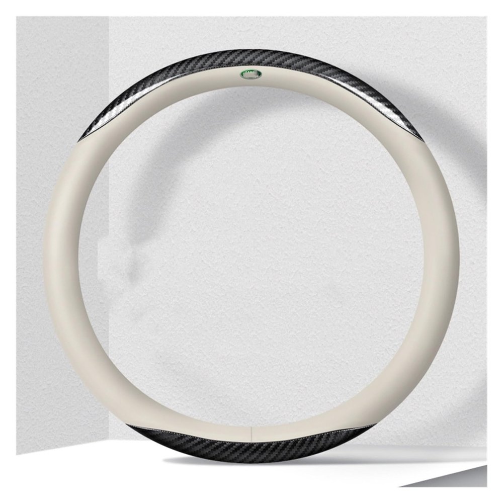 FUERU Car Steering Wheel Cover Set Car Steering Wheel Cover Four Seasons Leather Sweat Absorption Breathable Car Interior (Color : 3#)