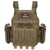 YAKEDA Quick ReleaseTactical Outdoor Vest for Adult (Tan) view 2