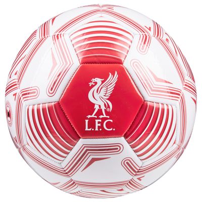 Liverpool F.C. Soccer Ball for Adults Teenagers Kids Training Soccer Size 3, 4 or 5 Liverpool Merchandise (White/Red, Size 4)