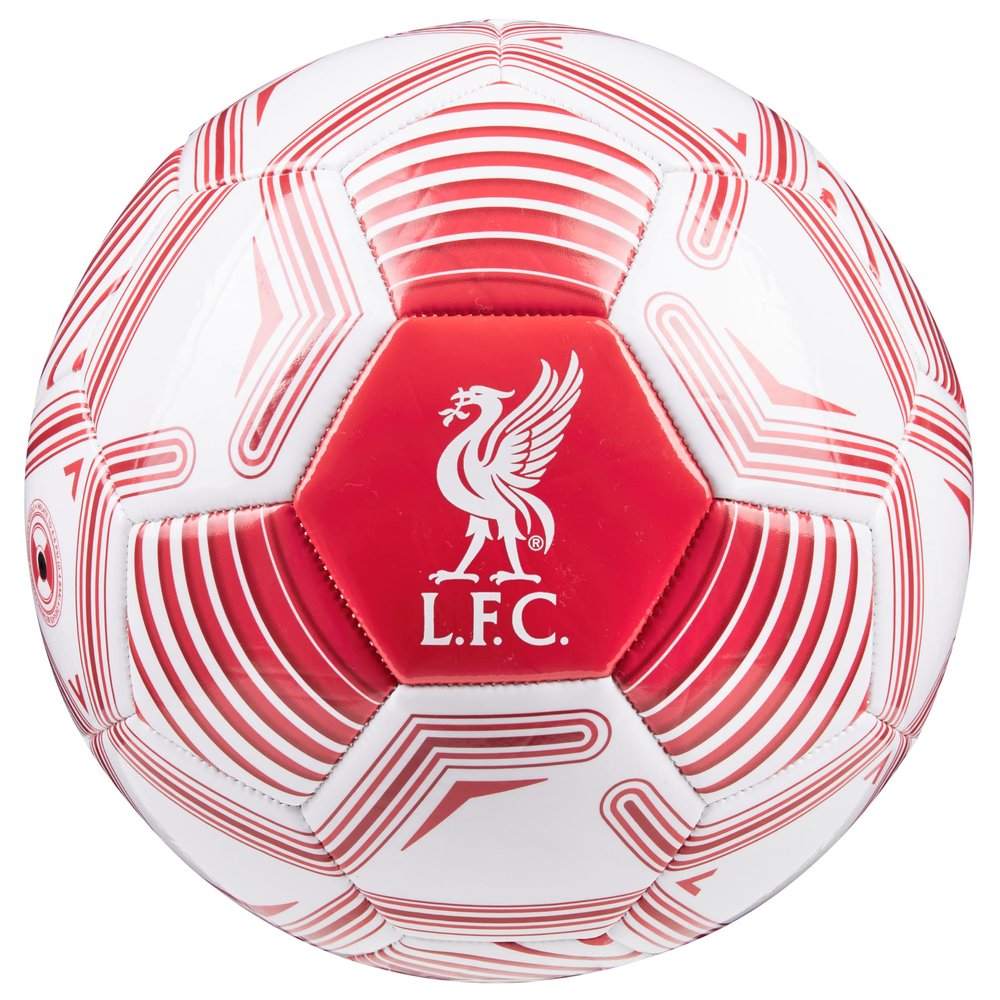 Liverpool F.C. Soccer Ball for Adults Teenagers Kids Training Soccer Size 3, 4 or 5 Liverpool Merchandise (White/Red, Size 4)