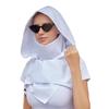 JIAHG Cyberpunk Rogue Hood Scarf Medieval Gothic Cowl for Halloween Xmas Cosplay Party Ninja Assassin Costume Accessories view 1