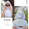JIAHG Cyberpunk Rogue Hood Scarf Medieval Gothic Cowl for Halloween Xmas Cosplay Party Ninja Assassin Costume Accessories view 2