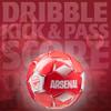 Arsenal F.C. Soccer Ball for Adults Teenagers Kids Training Soccer Size 3, 4 or 5 - Arsenal Merchandise (Red, Size 4) view 3