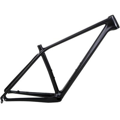 Full Carbon Fiber Bike Frame 27.5er 29er 15.5''/17''/19''Mountain Bike Frame Disc Brake Quick Release Rear Spacing 135X9mm (Color : Matte Black, Size : 27.5x15.5'')