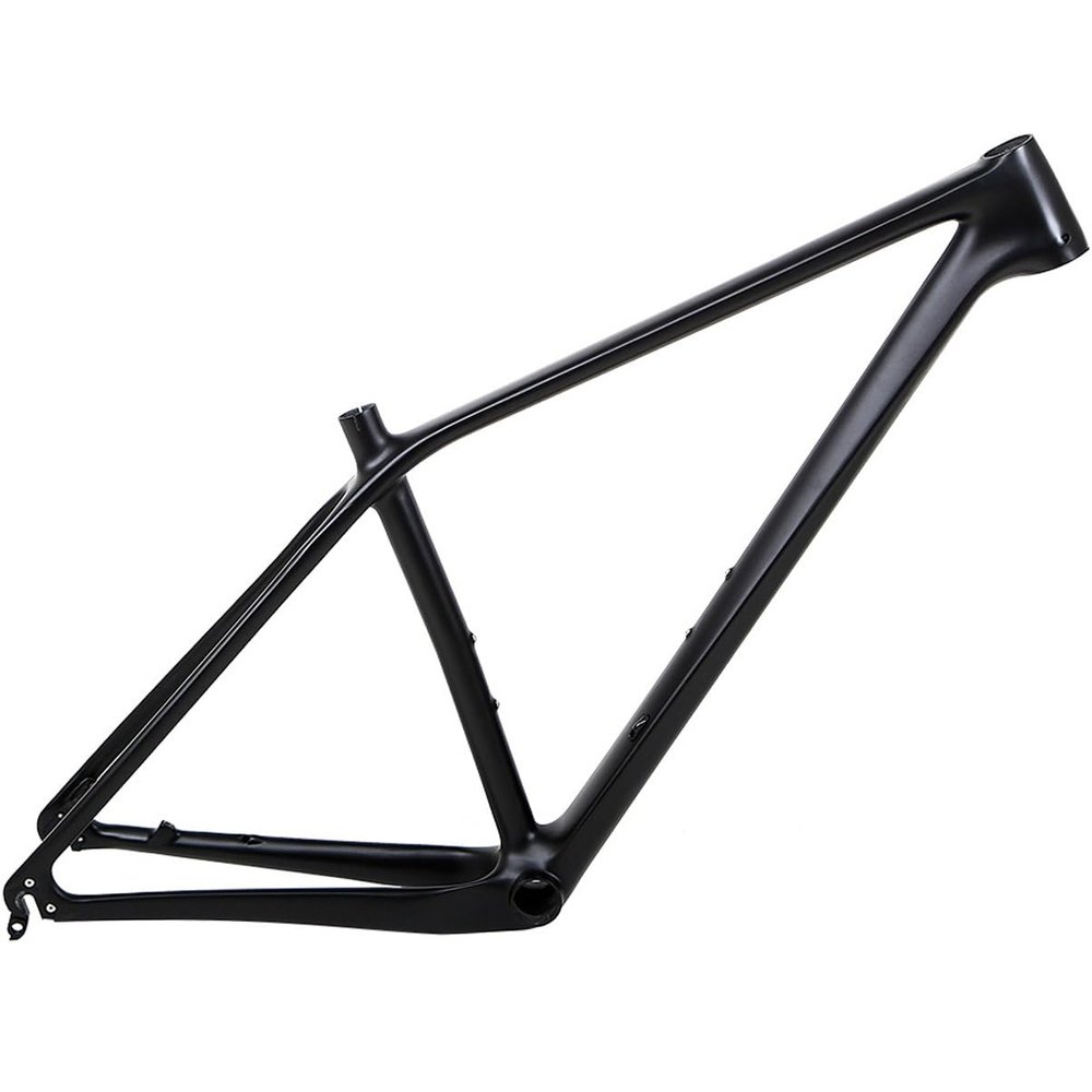 Full Carbon Fiber Bike Frame 27.5er 29er 15.5''/17''/19''Mountain Bike Frame Disc Brake Quick Release Rear Spacing 135X9mm (Color : Matte Black, Size : 27.5x15.5'')