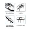 LJFMDLN Boats Cleats 5in/6in/8in for Choice, Dock Cleats, Folding Boat Cleats, 316 Stainless Steel, with Screws Pop up Boat Cleats, Rope Cleat (Size : 5 inch) view 2