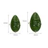 Fishing Hooks 2 Pcs Metal Bait Feeder Cage Practical Fishing Bait Cage Feeder Fishhook Anti Hanging Bottom Accessories Fishing Tackle Supplies for Bass Trout Saltwater Freshwater Fishing Tackle ( Colo view 2