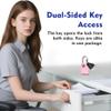 SURE LOCK TSA Approved Luggage Locks - One Key Opens All, Compact & Durable Zinc Alloy Travel Lock with Steel Shackle, Keyed Alike (Pink 4 Locks, Mini Size for Suitcase/Backpack/Gym Locker) view 4