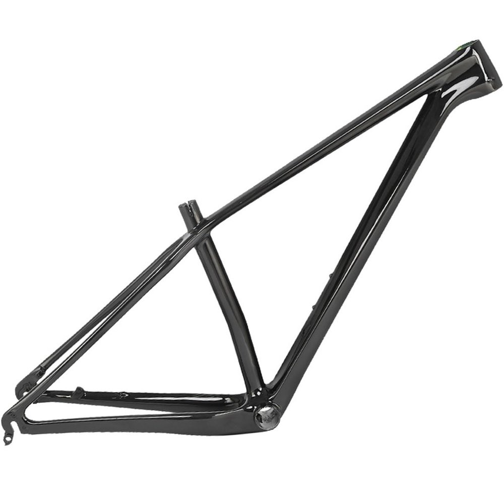 Full Carbon Fiber Bike Frame 27.5er 29er 15.5''/17''/19''Mountain Bike Frame Disc Brake Quick Release Rear Spacing 135X9mm (Color : Glossy Black, Size : 27.5x15.5'')