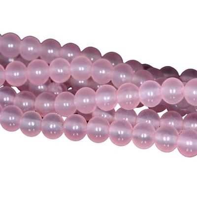 6mm Rose Pink Jade Gemstone Pink Round 6mm Loose Beads 15 inch Full Strand CHIK-STRD-53628