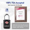 SURE LOCK TSA Approved Luggage Locks - One Key Opens All, Compact & Durable Zinc Alloy Travel Lock with Steel Shackle, Keyed Alike (Black 6 Locks, Mini Size for Suitcase/Backpack/Gym Locker) view 2