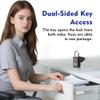 SURE LOCK TSA Approved Luggage Locks - One Key Opens All, Compact & Durable Zinc Alloy Travel Lock with Steel Shackle, Keyed Alike (Black 6 Locks, Mini Size for Suitcase/Backpack/Gym Locker) view 4