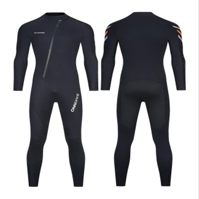 clhjinruoliu Wetsuit 3MM Full Diving Suits - Long Sleeves Neoprene Wet Suits, Swimsuit UV Protection for Diving Surfing Snorkeling Watersports,3XL
