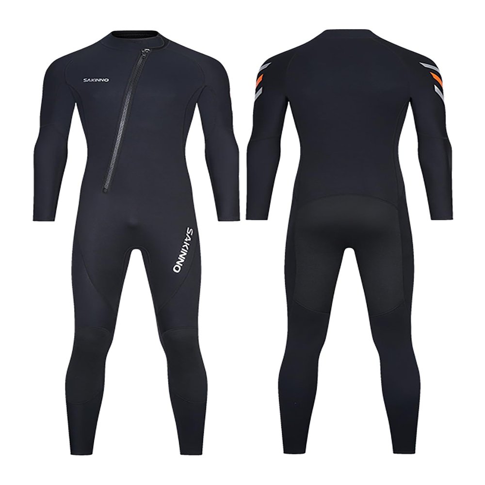 clhjinruoliu Wetsuit 3MM Full Diving Suits - Long Sleeves Neoprene Wet Suits, Swimsuit UV Protection for Diving Surfing Snorkeling Watersports,3XL