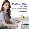 SURE LOCK TSA Approved Luggage Locks - One Key Opens All, Compact & Durable Zinc Alloy Travel Lock with Steel Shackle, Keyed Alike (Yellow 2 Locks, Mini Size for Suitcase/Backpack/Gym Locker) view 4