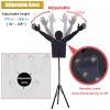 LXLZYXSF Pro Basketball Shooting Trainer Defender Dummy - Adjustable Arms & Height, Kids Adults Dribbling Training Aid, Metal Tripod Base, Hands-Up Mannequin (Size : 157-232cm(61.8-91.3 inch)) view 3