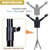 LXLZYXSF Pro Basketball Shooting Trainer Defender Dummy - Adjustable Arms & Height, Kids Adults Dribbling Training Aid, Metal Tripod Base, Hands-Up Mannequin (Size : 157-232cm(61.8-91.3 inch)) view 4