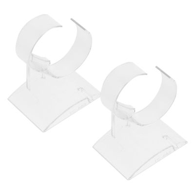 Cabilock 2pcs Acrylic Watch Holder Transparent Jewelry Organizer Base for Displaying Watches Easy to Install and Store for Men and Women Stable and Stylish Showcase