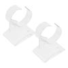 Cabilock 2pcs Acrylic Watch Holder Transparent Jewelry Organizer Base for Displaying Watches Easy to Install and Store for Men and Women Stable and Stylish Showcase view 1