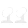 Cabilock 2pcs Acrylic Watch Holder Transparent Jewelry Organizer Base for Displaying Watches Easy to Install and Store for Men and Women Stable and Stylish Showcase view 2