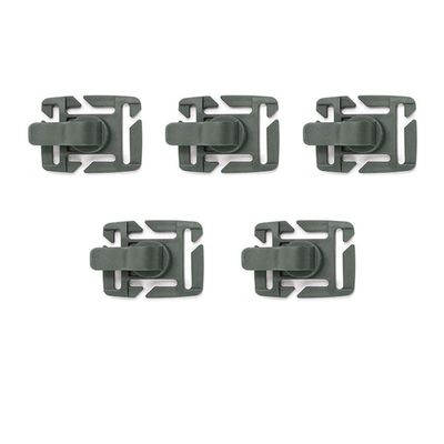 HUFFA Drink Tube Clip Water Pipe Hose Clamp Backpack Webbing Buckle Outdoor Camp Attach Web Hydration Bladder (Color : 5Pcs ArmyGreen)