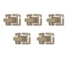 HUFFA Drink Tube Clip Water Pipe Hose Clamp Backpack Webbing Buckle Outdoor Camp Attach Web Hydration Bladder (Color : 5Pcs Tan) view 1