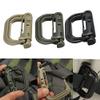 HUFFA Attach Plasctic Shackle Carabiner D-Ring Clip Webbing Backpack Buckle Snap Lock Grimlock Camp Hike Mountain Climb Outdoor (Color : Black) view 2