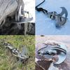 HUFFA Folding Gravity Grab Hook Outdoor Rock Climbing Rescue Claw Survival Mountaineering Hook Tool Multifunctional Stainless Steel view 4