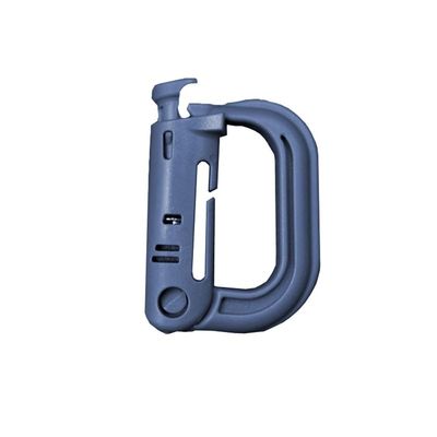 HUFFA Attach Plasctic Shackle Carabiner D-Ring Clip Webbing Backpack Buckle Snap Lock Grimlock Camp Hike Mountain Climb Outdoor (Color : Navy)