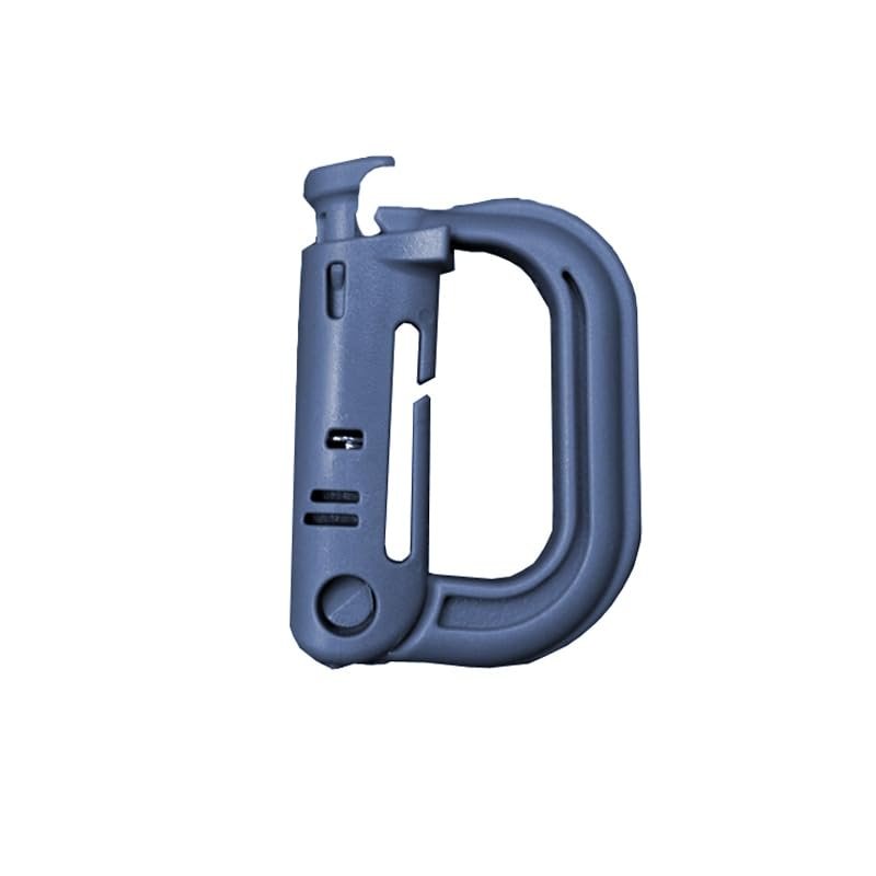HUFFA Attach Plasctic Shackle Carabiner D-Ring Clip Webbing Backpack Buckle Snap Lock Grimlock Camp Hike Mountain Climb Outdoor (Color : Navy)